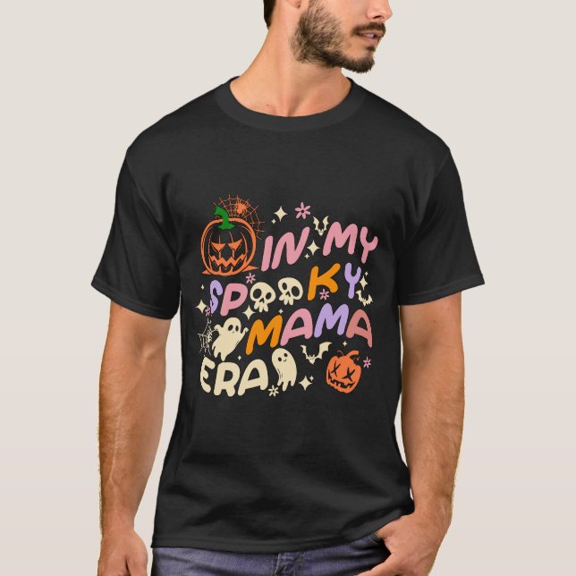 På mitt tal Mamma Era Älskare Funny Groovy T Shirt (Framsida)