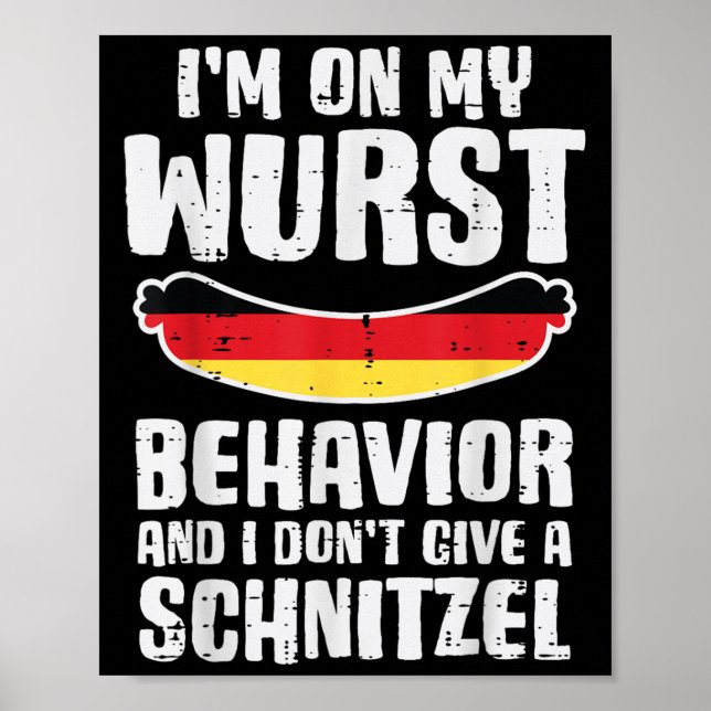 På mitt västerländska beteende, Dont Ge Schnitzel  Poster (Framsidan)