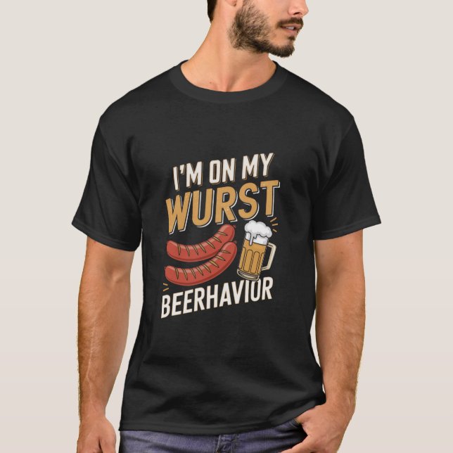 På mitt västerländska beteende - Funny German Okto T Shirt (Framsida)