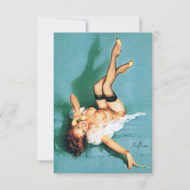 På Mobil - Vintage Pin Up Girl (Framsida)