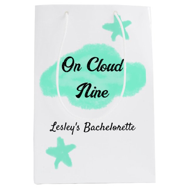 På moln nio pastellgröna moln stjärna bachelorett (Framsidan)