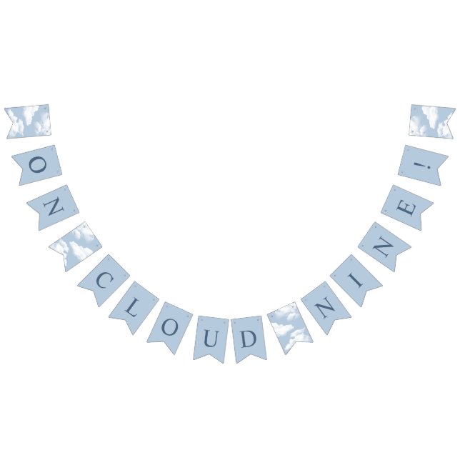 På Moln Nio Sängvätning Helg Bunting Banner Vimplar (Alla)