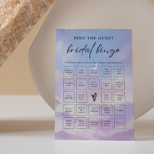 På molnet 9, sök efter Möhippan Gäst Bingo Game Inbjudningar