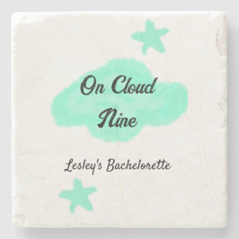 På molnet nio pastellgröna moln stjärna bacheloret stenunderlägg