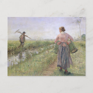 På morgonen, 1889 vykort