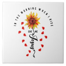 På morgonen när jag stiga upp Ge Jesus Solros