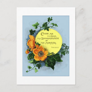 På morgonen. vykort