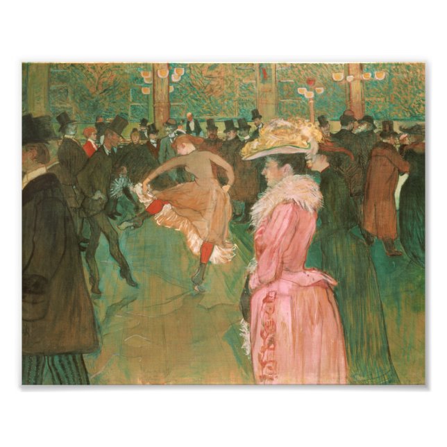 På Moulin Rouge av Toulouse-Lautrec - Poster (Framsidan)