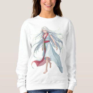 På natten Anime Women's Basic Sweatshirt T Shirt