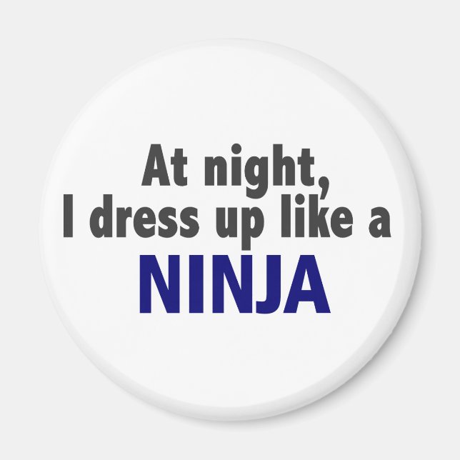 På natten gör jag som en Ninja Magnet (Framsidan)