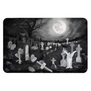 På natten på kyrkogården - Angel med Djävulen Magnet