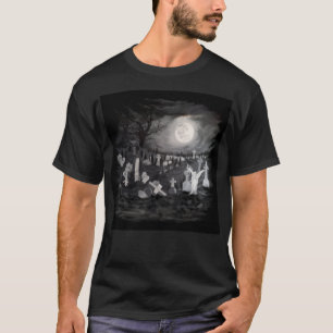 På natten på kyrkogården - Angel med Djävulen T Shirt
