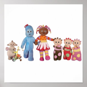 På nattträdgården, glepiggle upsy daisy makka p poster