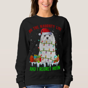 På Naughty List och jag beklagar ingenting Julafto T Shirt