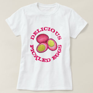PA Nederländska livsmedelsplockade hårda kokta röd T Shirt