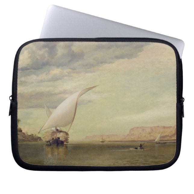 På Nilen (olja på kanfas) Laptop Sleeve (Framsidan)