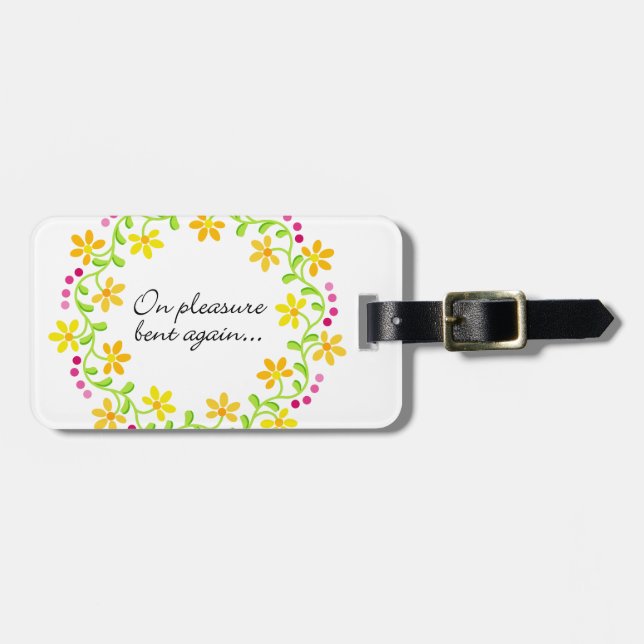 På nöjeböjelse igen - Austen pride & fördom Bagagebricka (Horisontell Framsida)