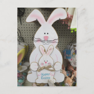 Pa och Little Bunny Vykort