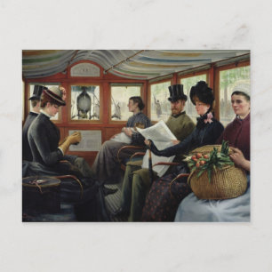 På omnibusen 1880 vykort