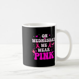 På onsdag Bära Rosa Ribbon Breast Cancer Awa Kaffemugg