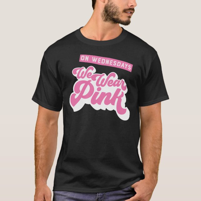 På onsdagar Bära Rosa Classic T-Shirt (Framsida)