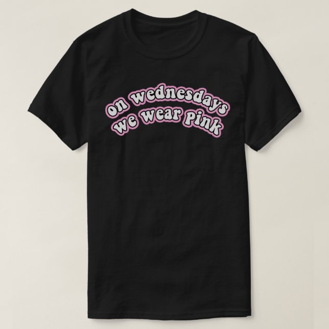 På onsdagar bära vi rosa Sticker T Shirt (Design framsida)