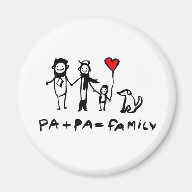 Pa + Pa = Familj Magnet (Framsidan)