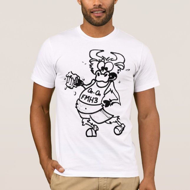 "På på! "Skjorta - kvinnlig långärmad Två-fer Tee Shirt (Framsida)