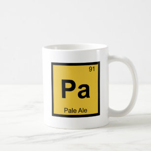 Pa - Pale Ale Ölkemi Periodiska Systemets Symbol Kaffemugg