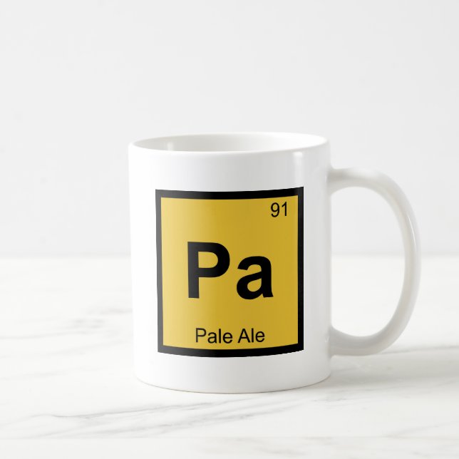 Pa - Pale Ale Ölkemi Periodiska Systemets Symbol Kaffemugg (Höger)