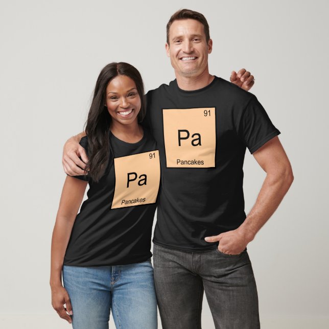 Pa - pannkakor Rolig kemi elementsymbol T-shirt (Unisex)