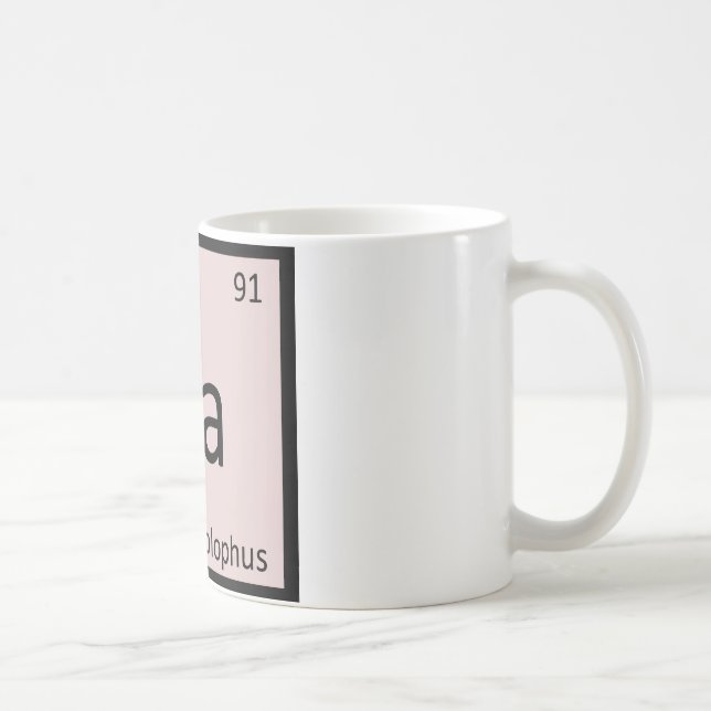 Pa - Parasaurolophus Dinosaur Kemisymbol Kaffemugg (Höger)