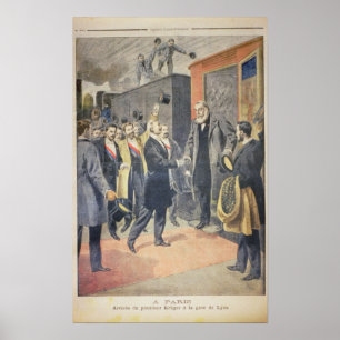 På Paris: ankomsten av presidenten Kruger Poster