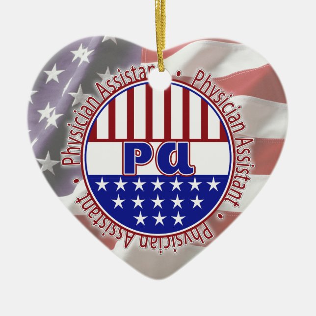 PA PATRIOTIC BADGE JULGRANSPRYDNAD KERAMIK (Framsidan)