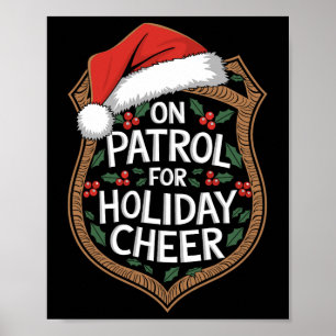 På patrull för julstämning jul säkerhet poster