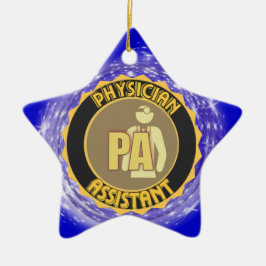 PA PHYSICIAN ASSISTANT LOGOTYP JULGRANSPRYDNAD KERAMIK