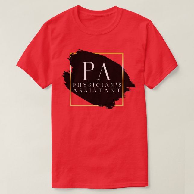 PA Physician Assistant Vers 1 Unik minimalistisk S T Shirt (Design framsida)