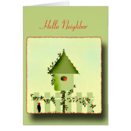 På Picket Fence Hälsning Gard OBS Kort