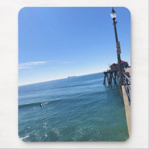 På Pier, Huntington Beach, Kalifornien Musmatta