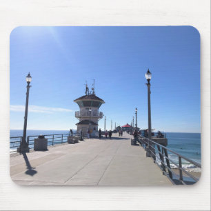 På Pier, Huntington Beach, Kalifornien Musmatta