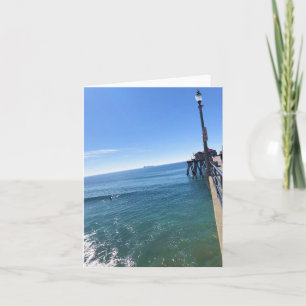 På Pier, Huntington Beach, Kalifornien Tack Kort