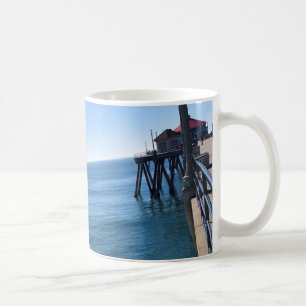 På piren, Huntington Beach, Kalifornien Kaffemugg