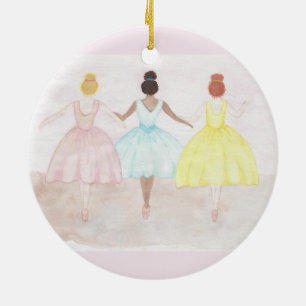På Point Ballet-dansare Julgransprydnad Keramik