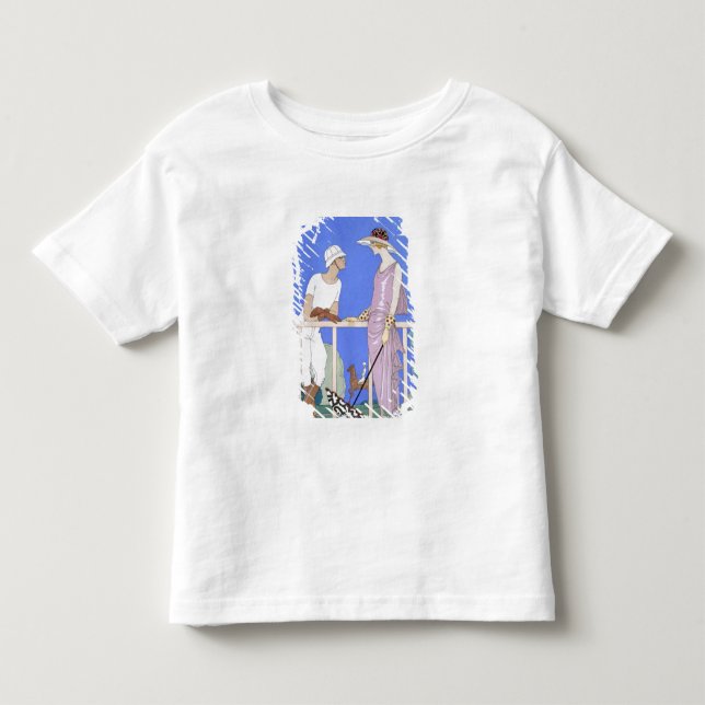 På poloen 1920-29 (pochoirtrycket) t-shirt (Framsida)