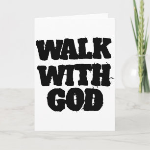 På promenad med Jesus Gud kristna män kvinnor Sa Kort