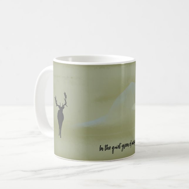 På Quiet Grönt Morgon mugg (Framsida vänster)