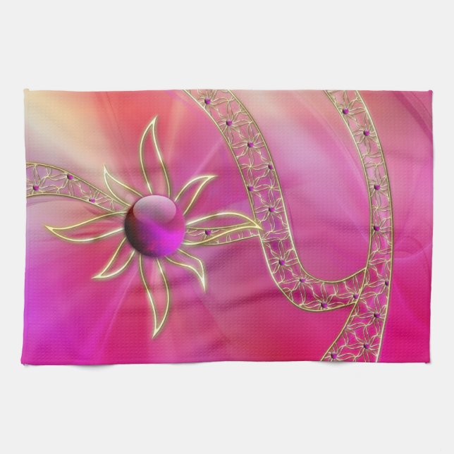 På radiant Splendor Kitchen Towel Kökshandduk (Horisontell)