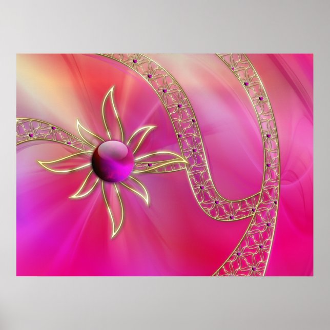 På radiant Splendor Print Poster (Framsidan)