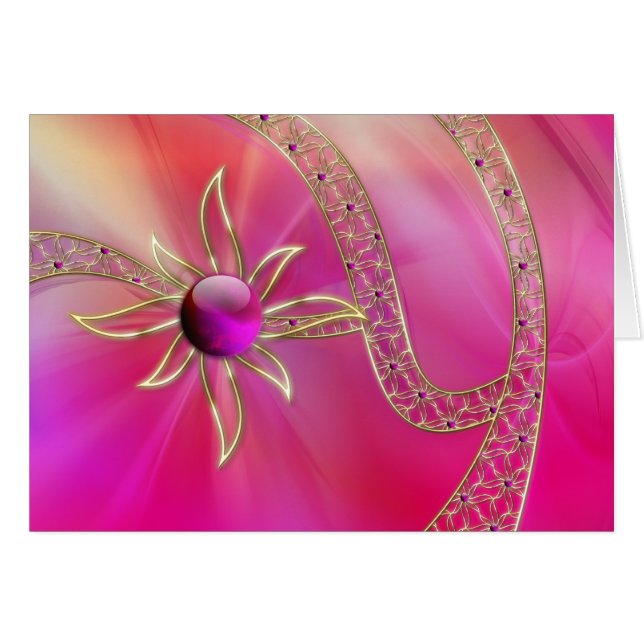 På radient Splendator Card Hälsningskort (Framsidan Horizontal)