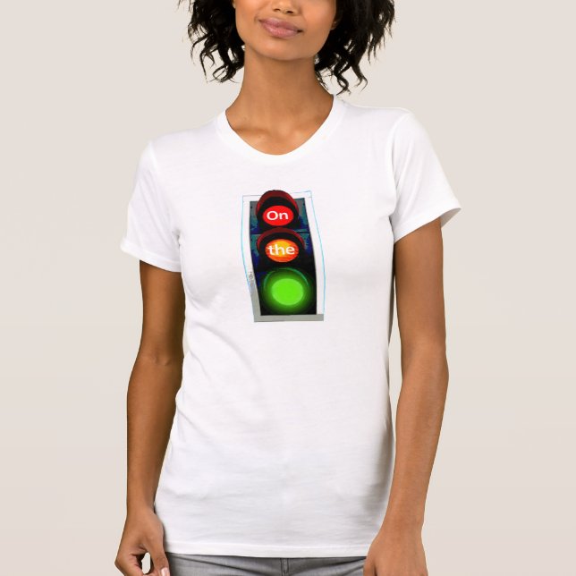 På resande fot - trafikljussekvens t shirt (Framsida)